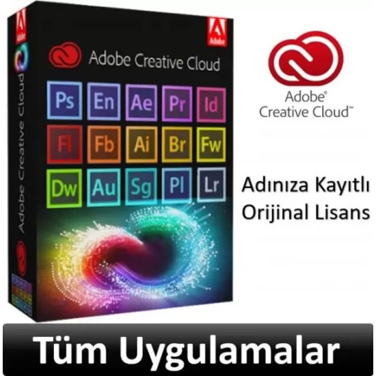 (18 Aylık) Adobe Creative Cloud Tüm Uygulamalar